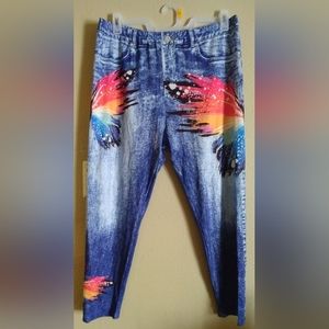 NWOT Rosegal women's Butterfly decorated XL pants